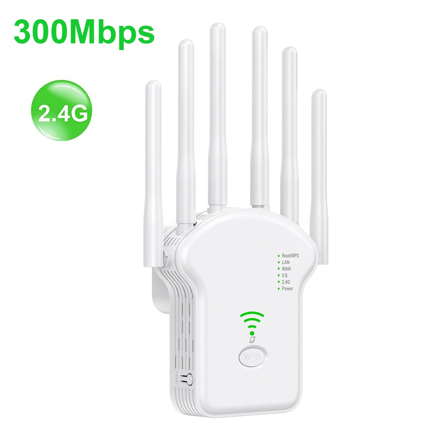 WiFi Repeater Wireless Router 1200Mbps High 6 Antenna Network Amplifier Repeater Signal Cover Extender Range Signal WiFi Booster