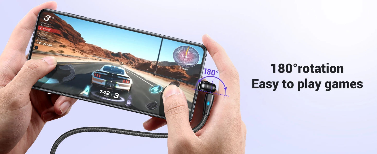 ⚡ Câble Magnétique 7 Broches – Charge Rapide & Connexion Intelligente