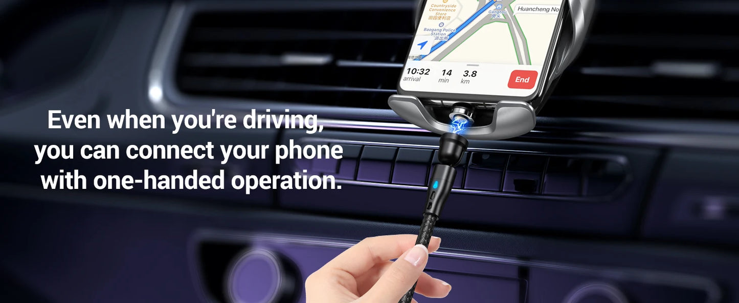 ⚡ Câble Magnétique 7 Broches – Charge Rapide & Connexion Intelligente