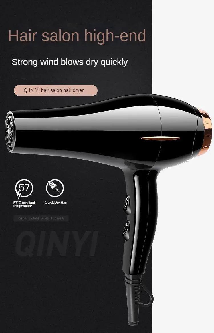 Sèche-Cheveux Ionique Professionnel – Séchage Rapide, Silencieux & Soin des Cheveux