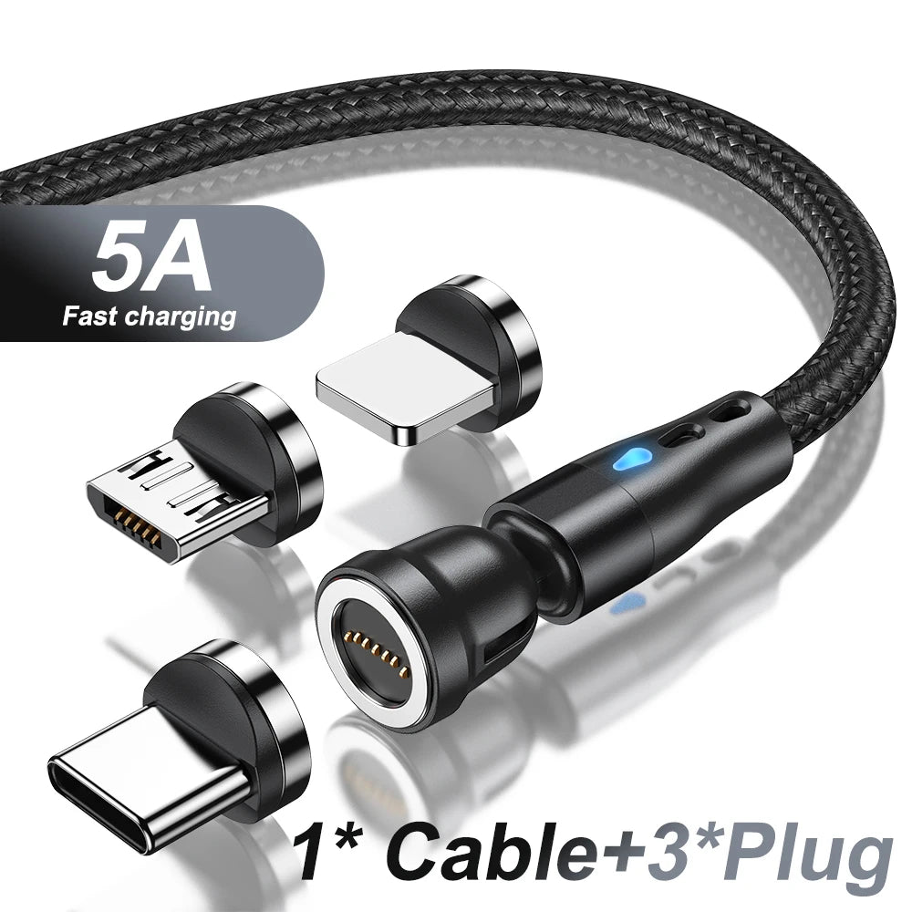 ⚡ Câble Magnétique 7 Broches – Charge Rapide & Connexion Intelligente