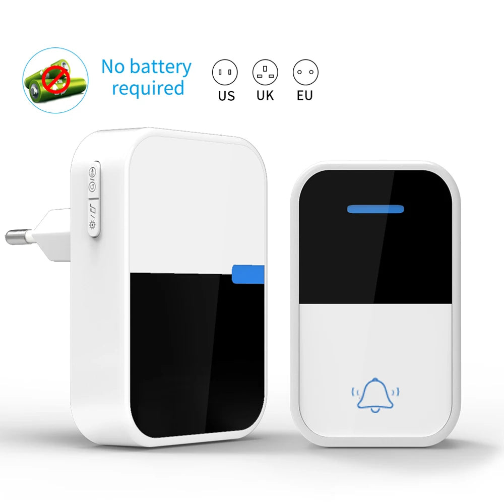 🔔 Sonnette Sans Fil Extérieure Auto-Alimentée