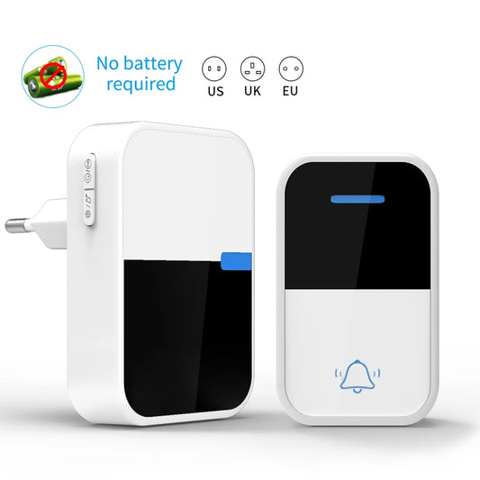 🔔 Sonnette Sans Fil Extérieure Auto-Alimentée