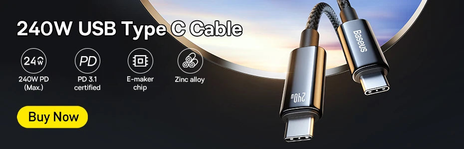 🔌 Câble Baseus USB Type-C vers USB-C