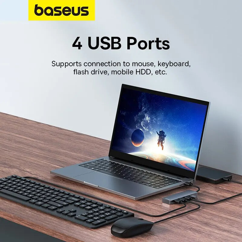 Hub USB 3.0 Baseus – 4 Ports Ultra-Rapides