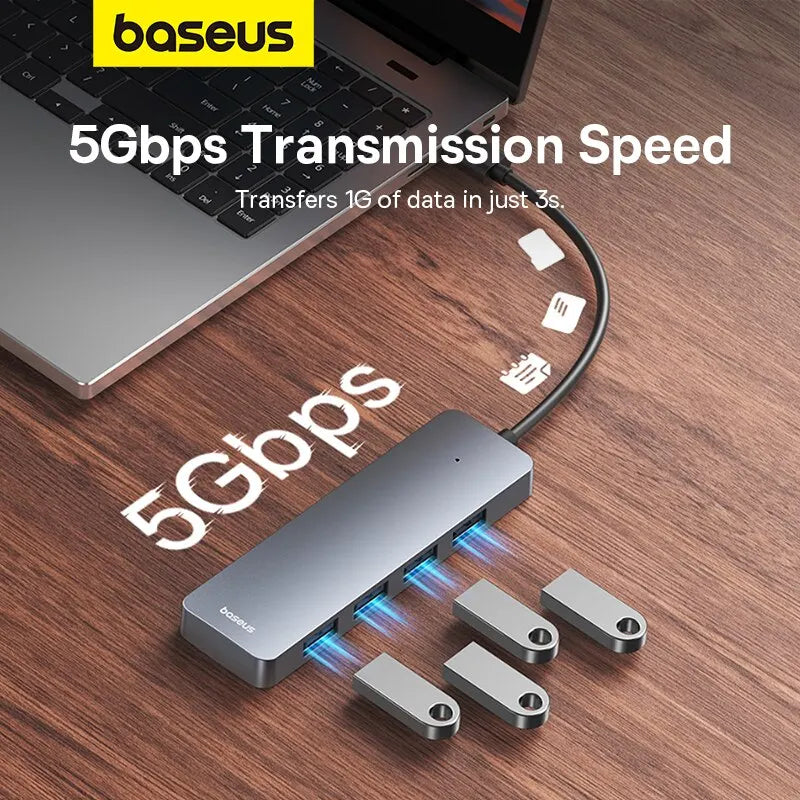 Hub USB 3.0 Baseus – 4 Ports Ultra-Rapides