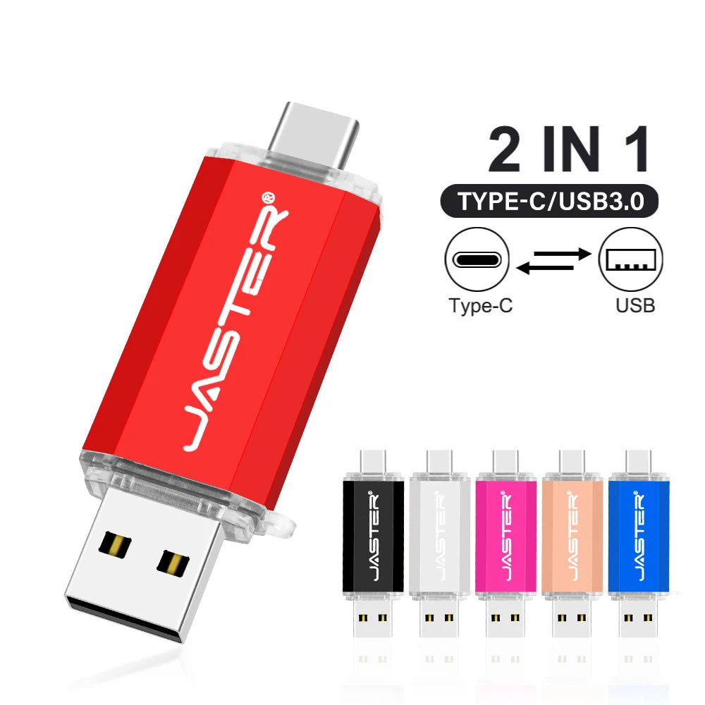 Clé USB JASTER Type-C OTG – Double Interface USB 2.0 & Type-C