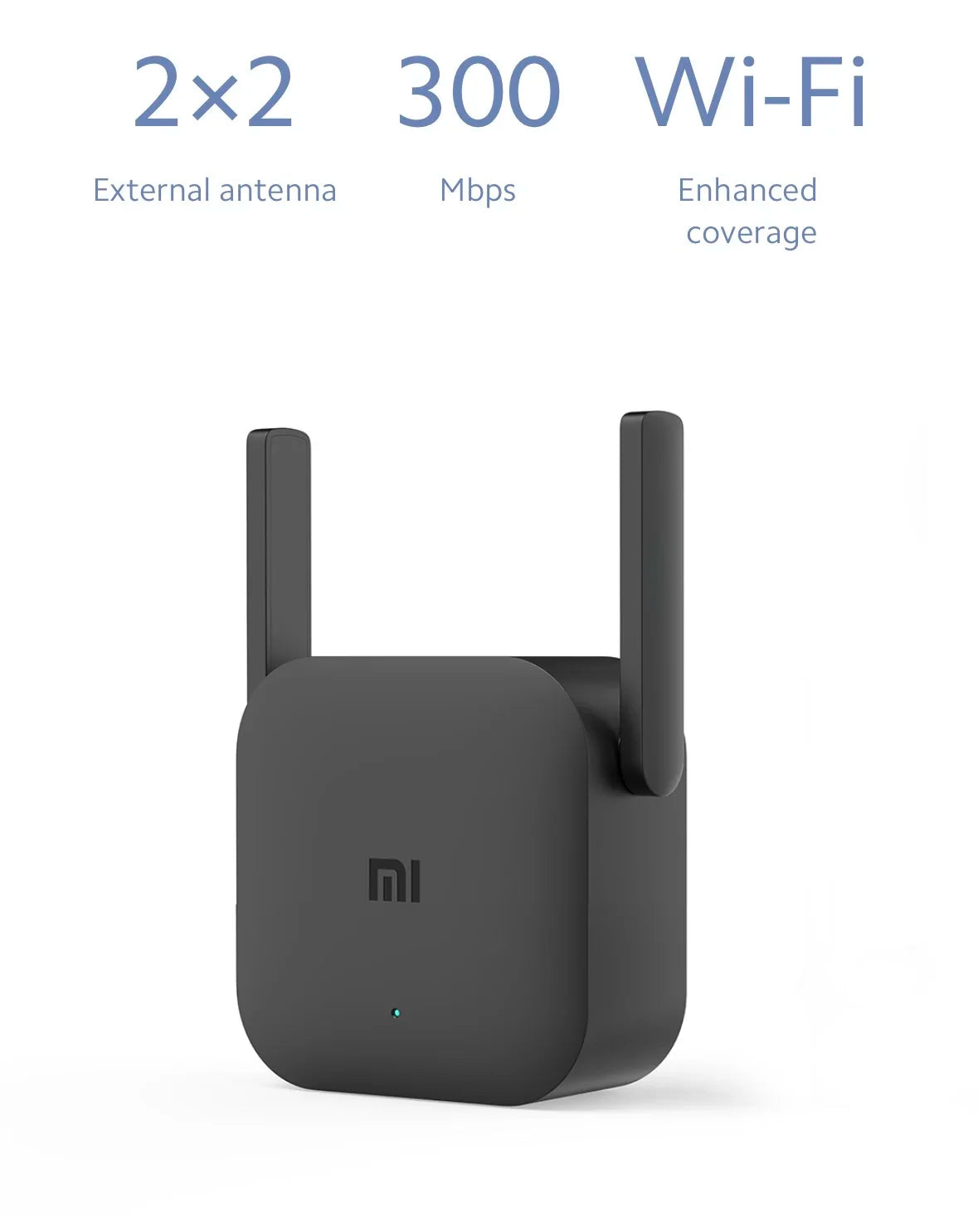 📶 Xiaomi Pro WiFi Extender 300 Mbps – Amplificateur de Signal Sans Fil à Double Antenne