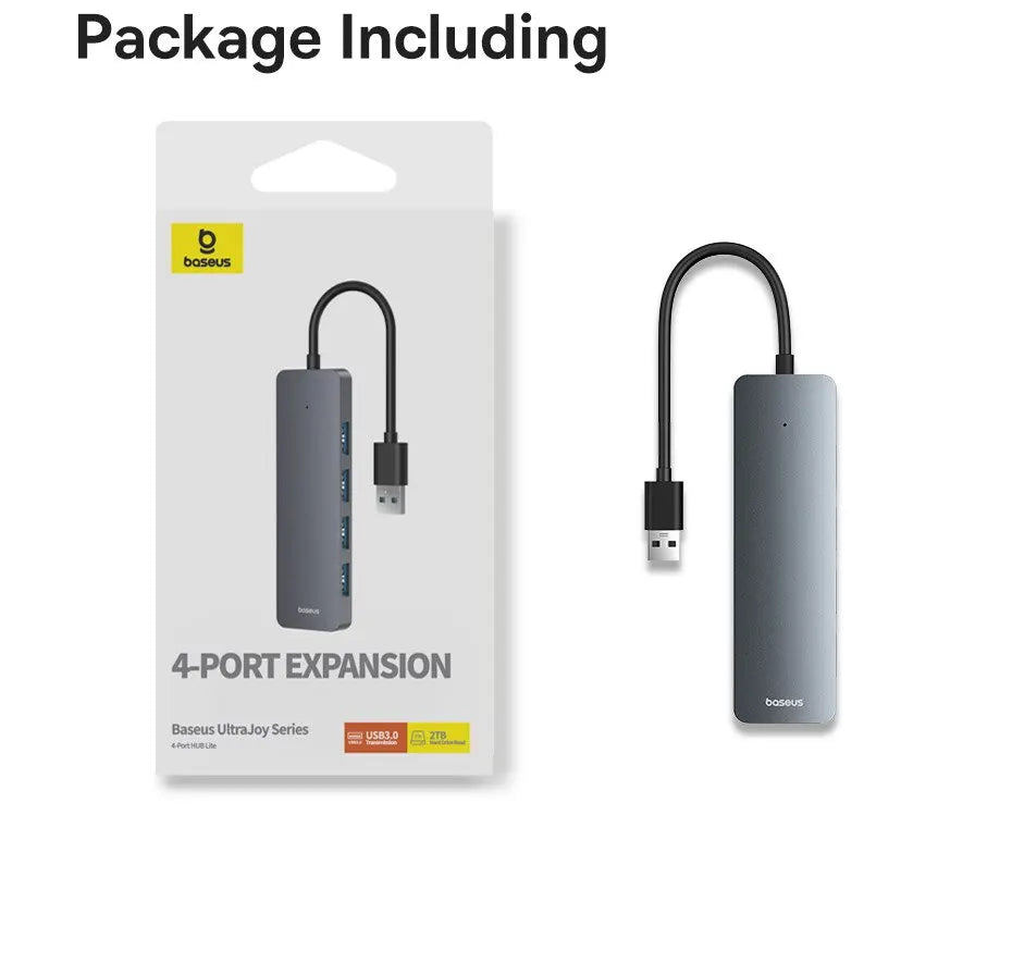 Hub USB 3.0 Baseus – 4 Ports Ultra-Rapides