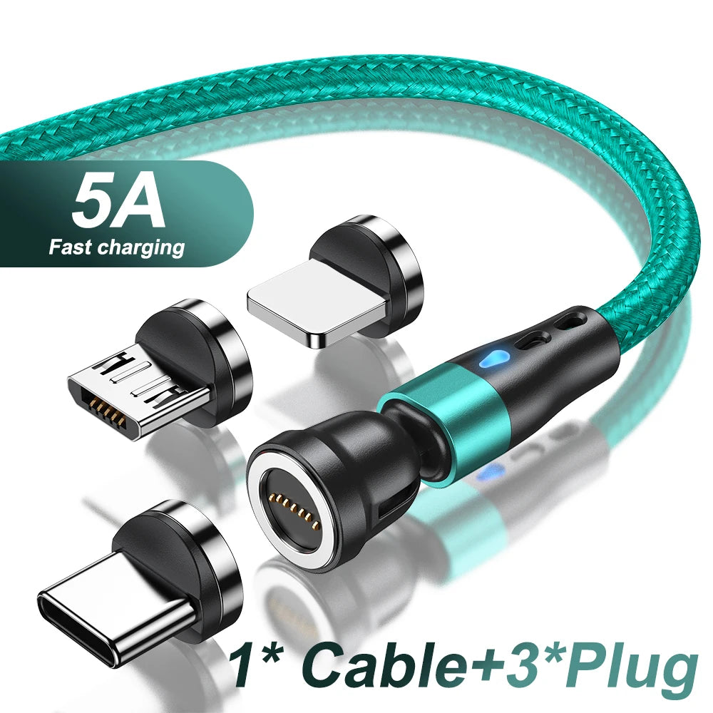 ⚡ Câble Magnétique 7 Broches – Charge Rapide & Connexion Intelligente