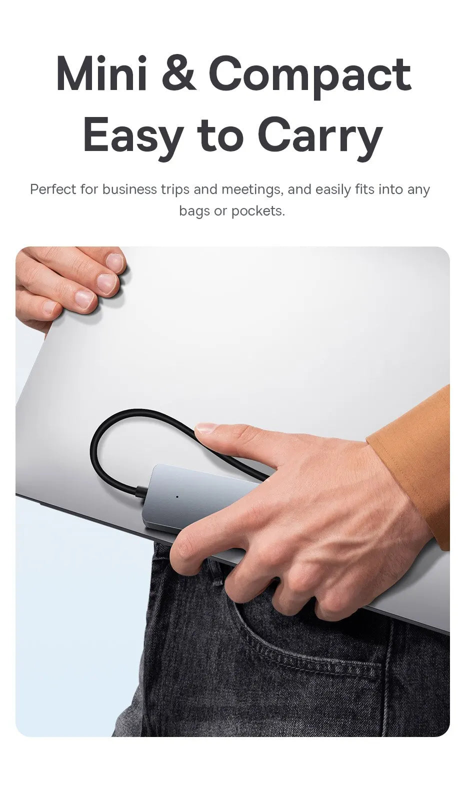 Hub USB 3.0 Baseus – 4 Ports Ultra-Rapides