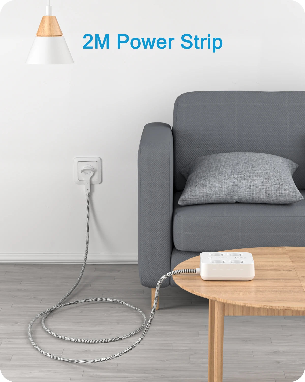 🔌 Multiprise LENCENT 4 Prises + 3 USB + 1 Type-C