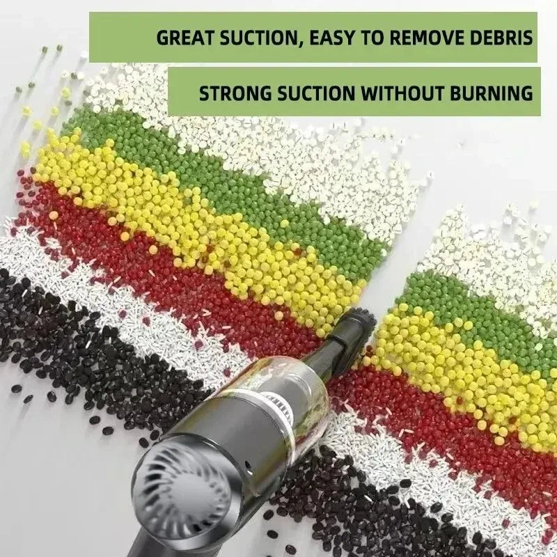 Aspirateur de Voiture Sans Fil 120W – Puissant & Portable