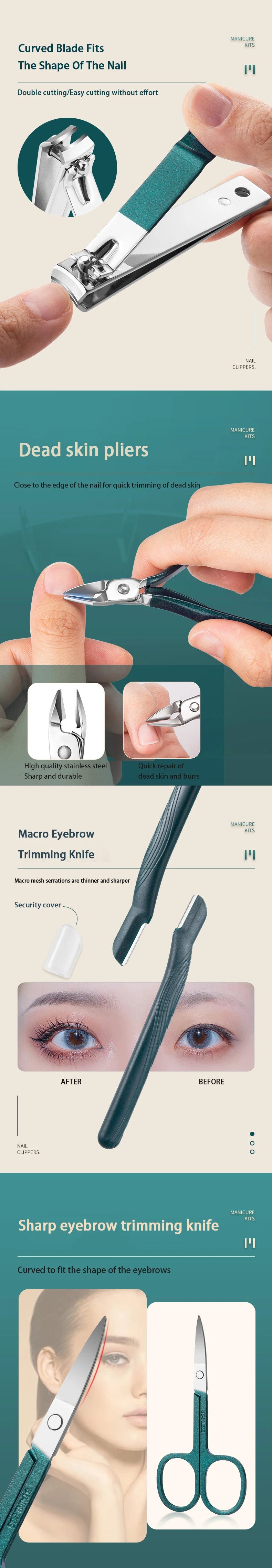 Kit de Manucure & Pédicure Professionnel