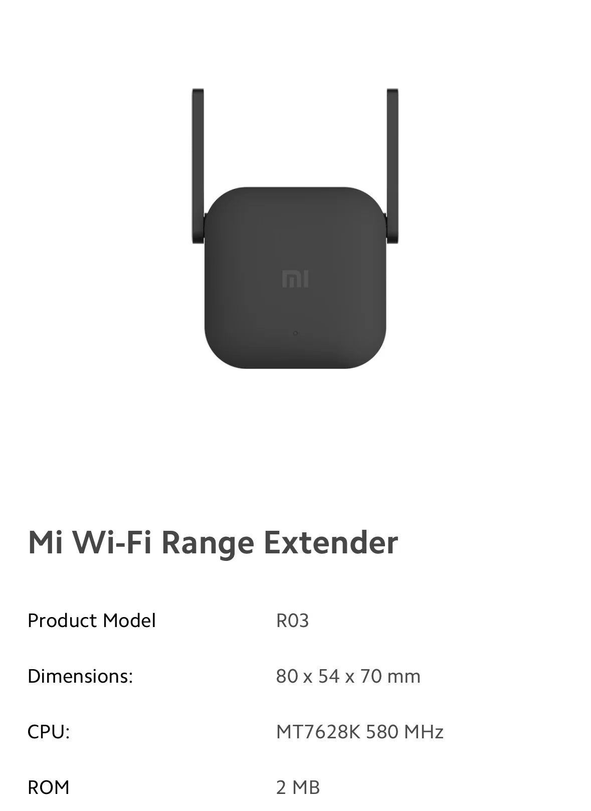 📶 Xiaomi Pro WiFi Extender 300 Mbps – Amplificateur de Signal Sans Fil à Double Antenne