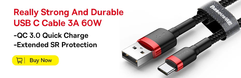 🔌 Câble Baseus USB Type-C vers USB-C