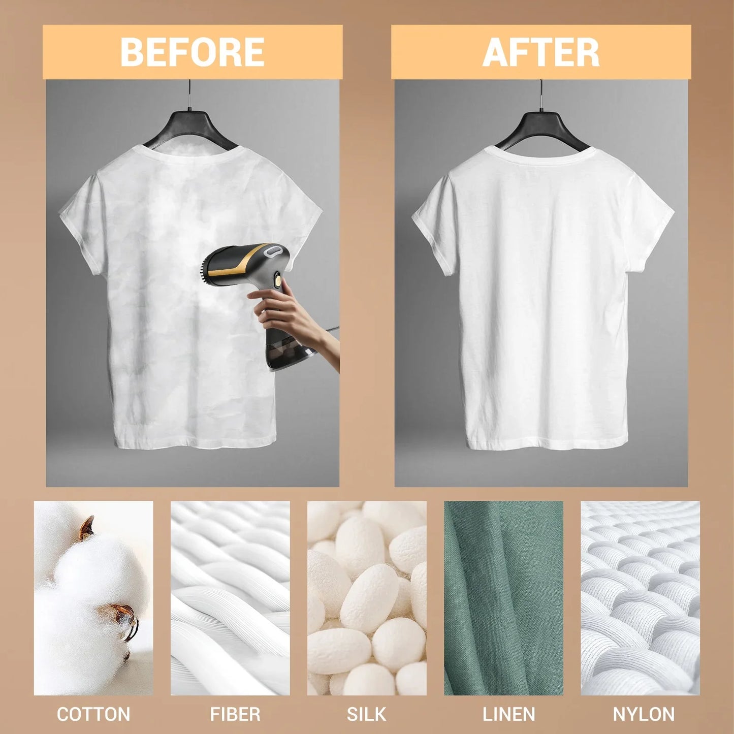 Défroisseur Vapeur Portable 1500W