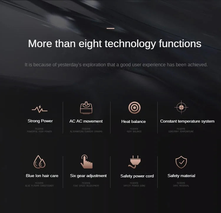 Sèche-Cheveux Ionique Professionnel – Séchage Rapide, Silencieux & Soin des Cheveux